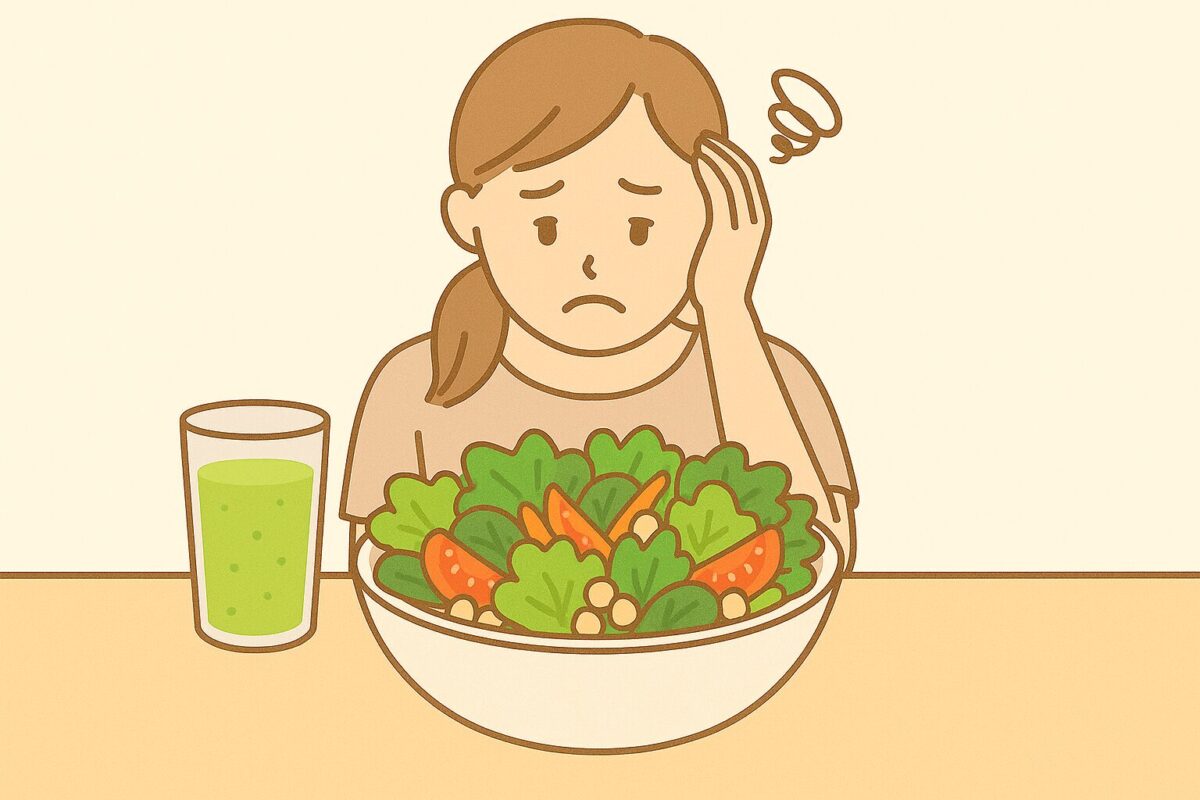 食事が単調で栄養が偏るリスク